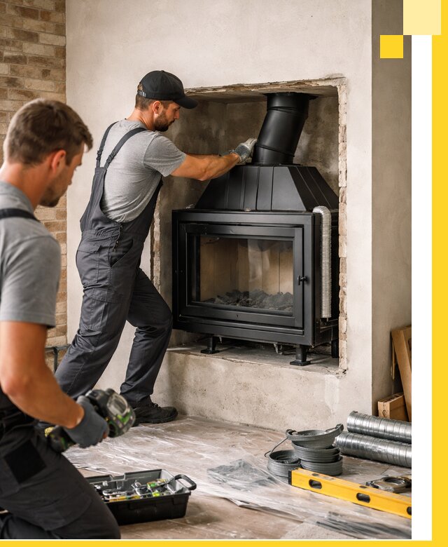 Установка каминных топок в Арсеньеве: монтаж, подключение