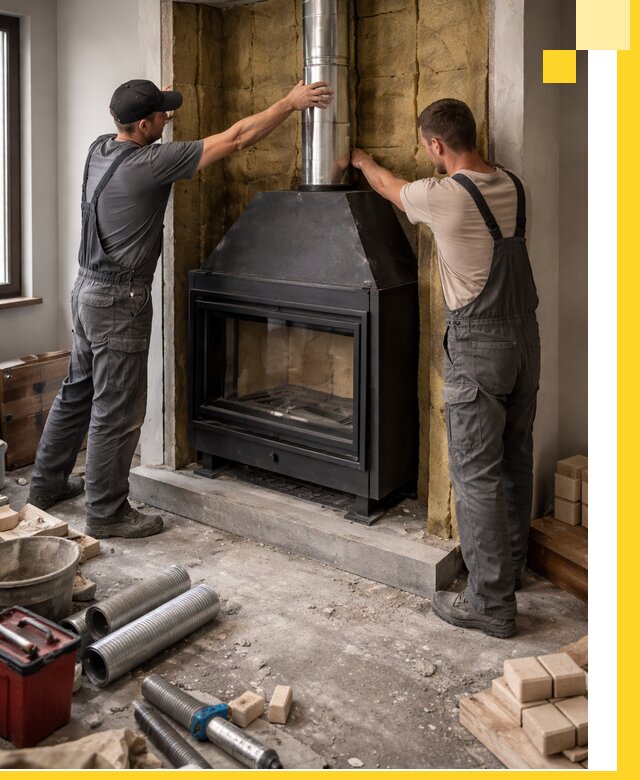 Изготовление и монтаж закрытых каминов в Арсеньеве под ключ