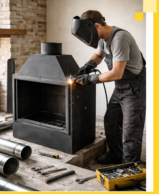 Продажа и установка металлических каминов в Арсеньеве под ключ