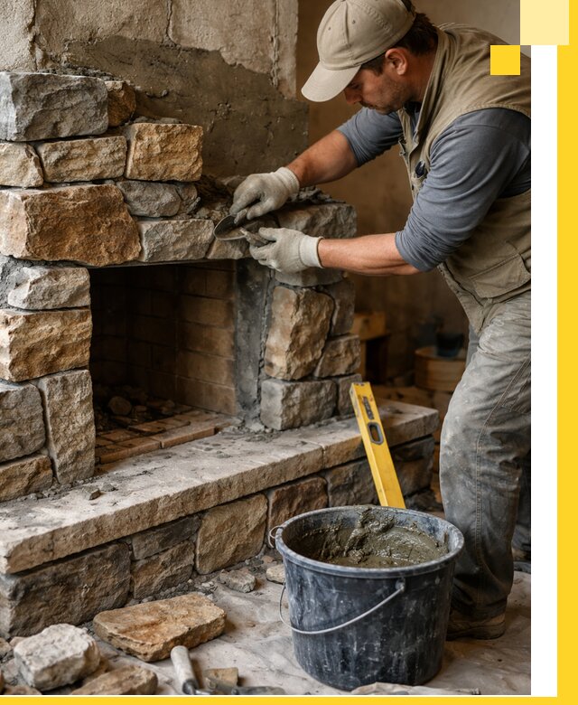 Изготовление и установка каменных каминов под ключ в Арсеньеве