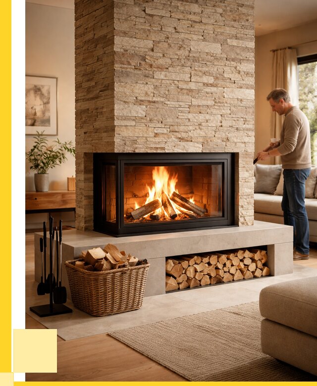 Дровяной камин под ключ в Арсеньеве от 205600 р. | ЭриданРсн