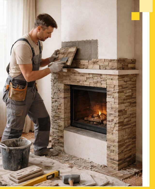 Изготовление и монтаж каминов для дома под ключ в Арсеньеве