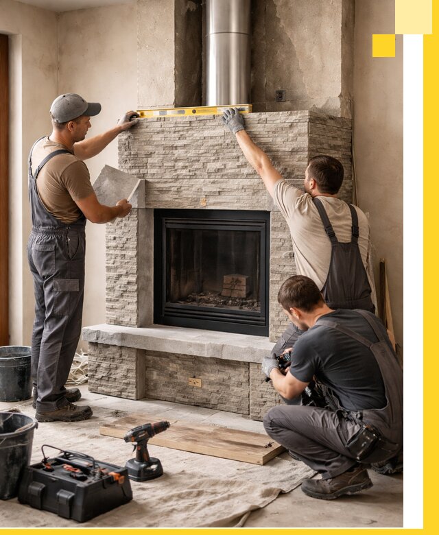 Профессиональный монтаж каминов под ключ в Арсеньеве для дома