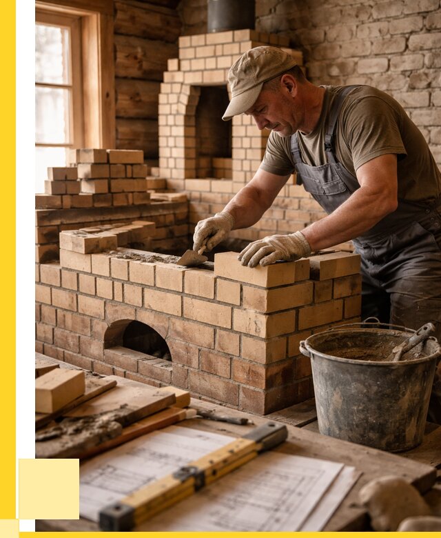 Кладка печей из кирпича в Арсеньеве цены от 30840 р. - ЭриданРсн