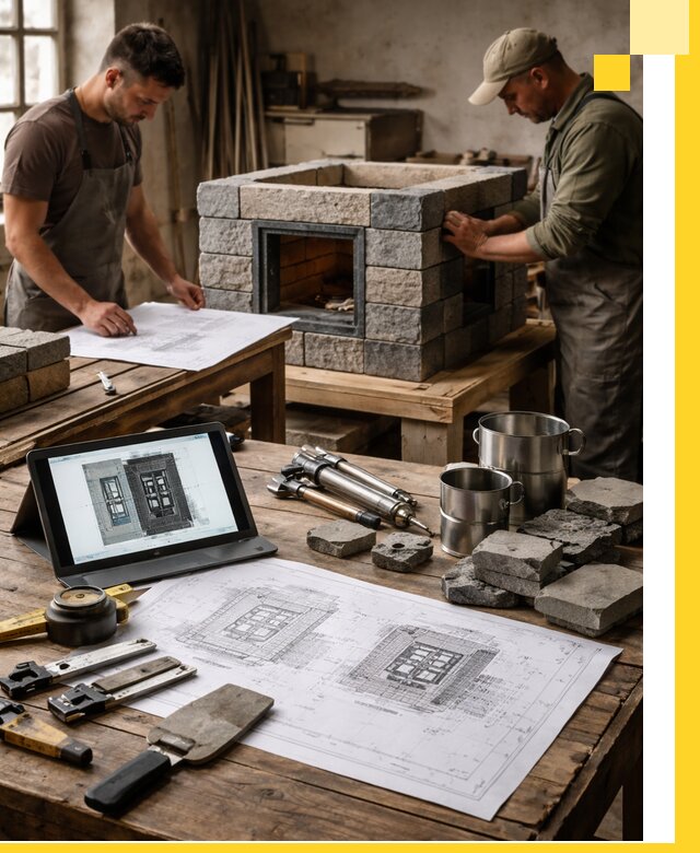 Разработка проектов печей с согласованием и монтажом в Арсеньеве