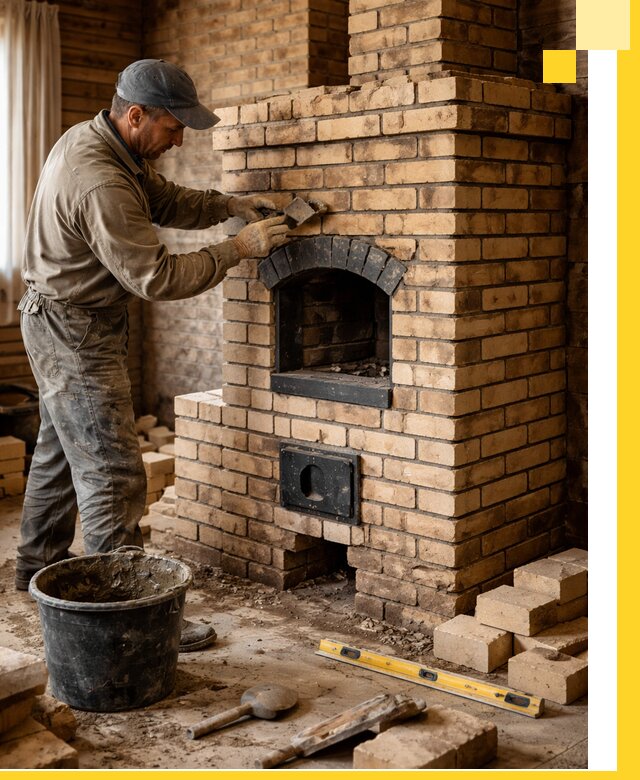 Кирпичные печи под ключ в Арсеньеве: проектирование и кладка