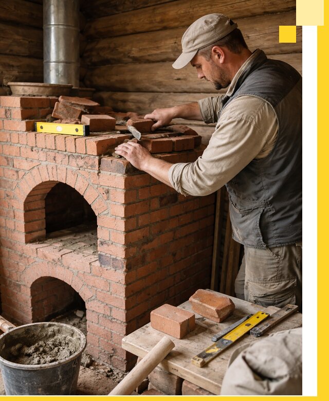 Изготовление и установка русских печей в Арсеньеве под ключ