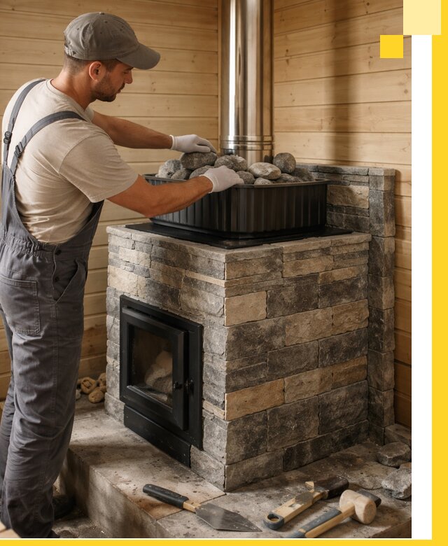 Печи для парной в Арсеньеве, производство, монтаж и обслуживание