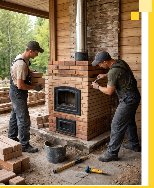 Производство и установка дачных печей под ключ в Арсеньеве
