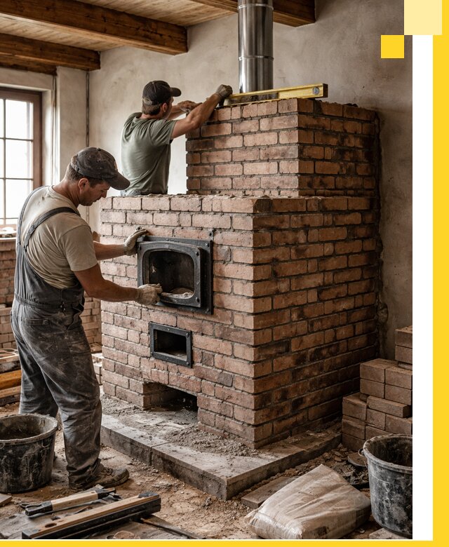 Печи для загородного дома под ключ в Арсеньеве — монтаж и сервис