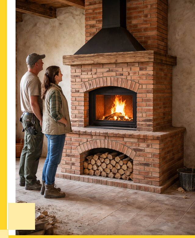 Печи камины из кирпича в Арсеньеве от 123360 р. | ЭриданРсн