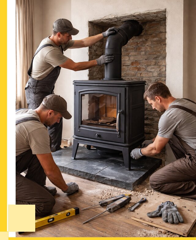 Монтаж печи камина в частном доме в Арсеньеве от 25700 р. | ЭриданРсн