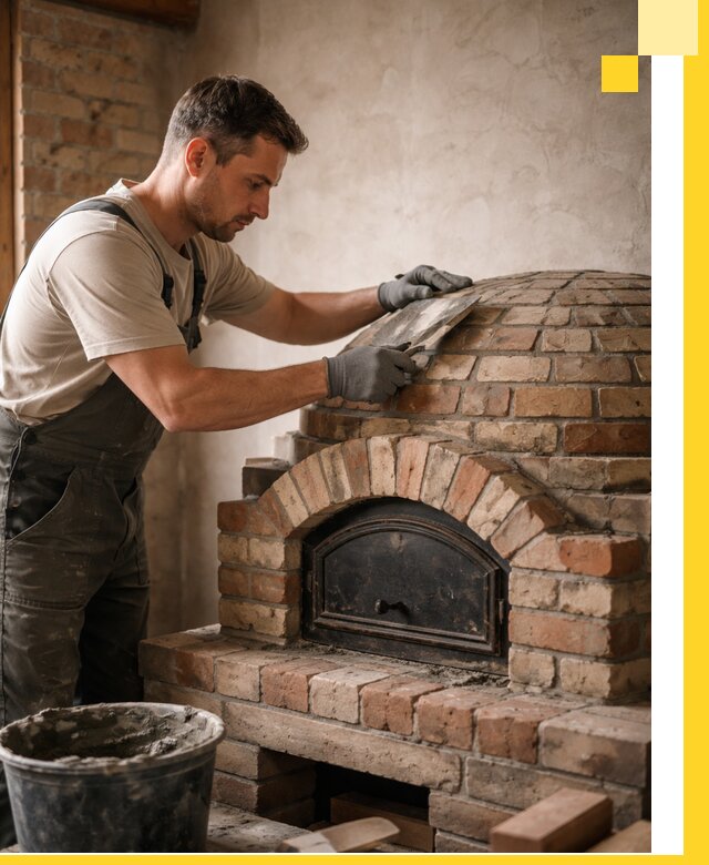 Изготовление и монтаж помпейских печей на заказ в Арсеньеве