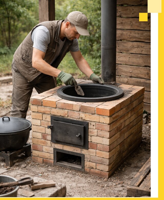 Изготовление и установка печей для казана в Арсеньеве под ключ