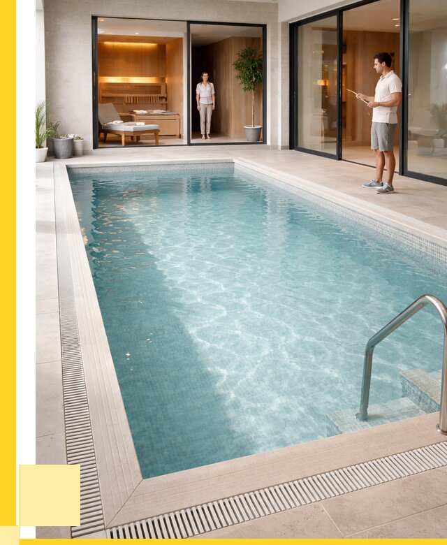 Отделка бассейна пленкой ПВХ в Арсеньеве от 3598 р. - ЭриданРсн