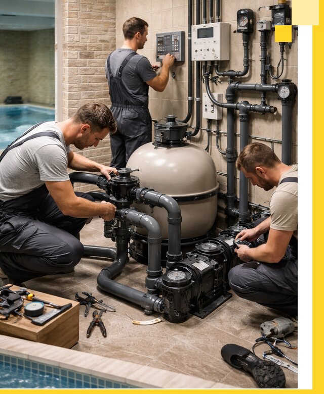 Комплексное оборудование для бассейнов под ключ в Арсеньеве