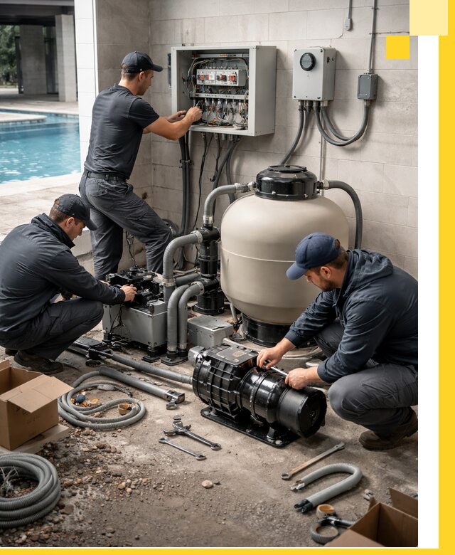 Профессиональный монтаж оборудования для бассейнов в Арсеньеве