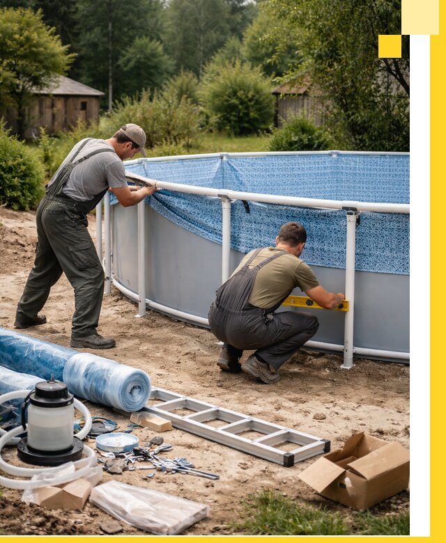 Установка и монтаж каркасных бассейнов в Арсеньеве под ключ