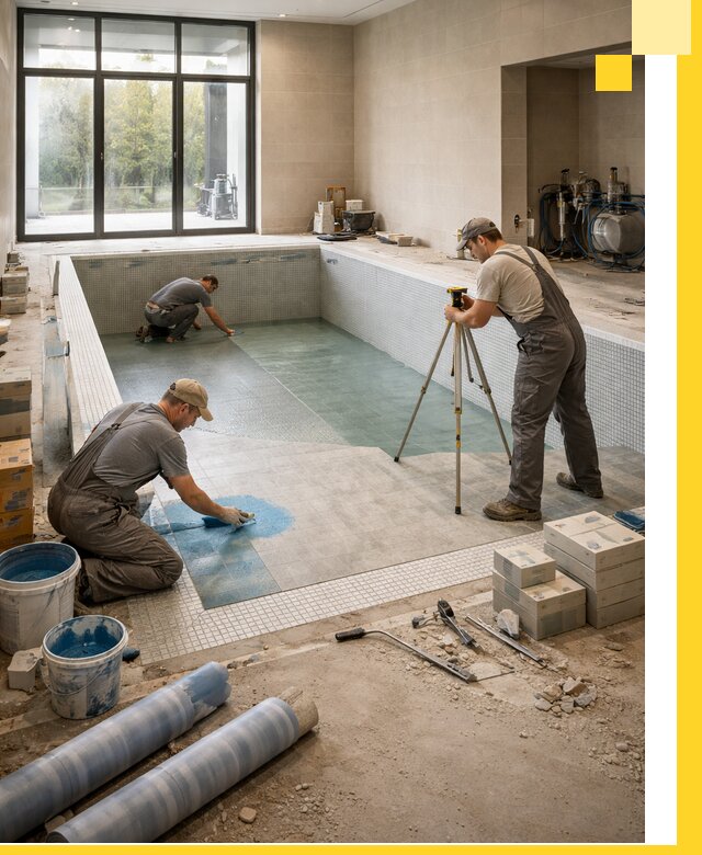 Проект и строительство закрытых бассейнов в Арсеньеве под ключ