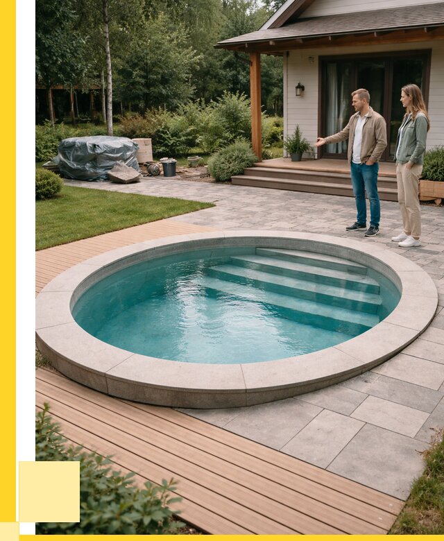 Бассейн на даче под ключ в Арсеньеве от 205600 р., ЭриданРсн