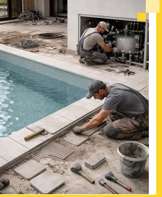 Строительство и монтаж бассейнов в коттедже в Арсеньеве