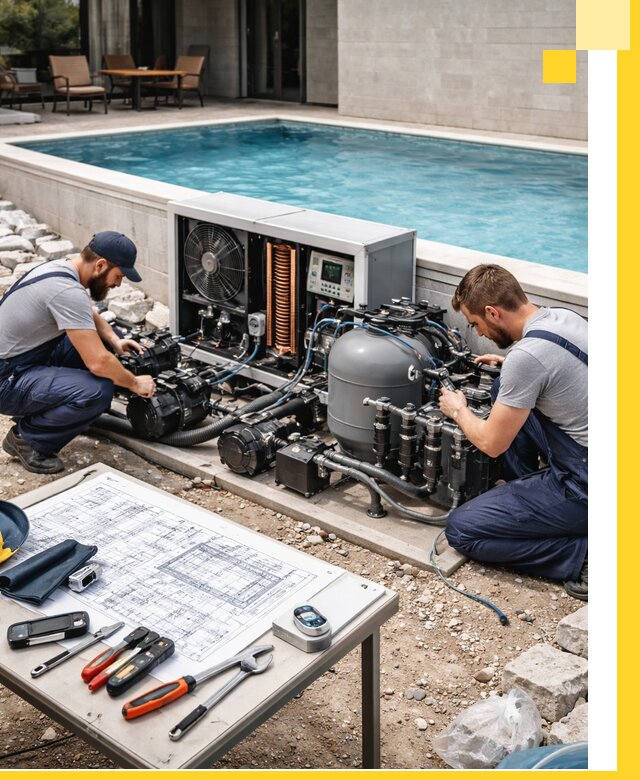 Проектирование и монтаж бассейнов с подогревом в Арсеньеве