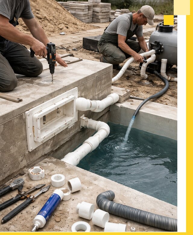 Строительство скиммерных бассейнов под ключ в Арсеньеве