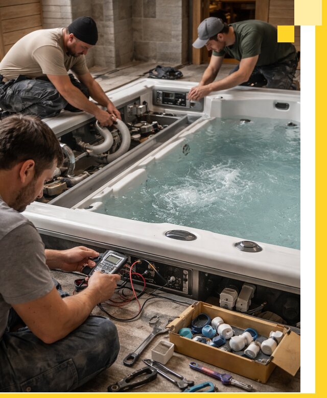 Гидромассажные бассейны под ключ в Арсеньеве, дизайн и монтаж