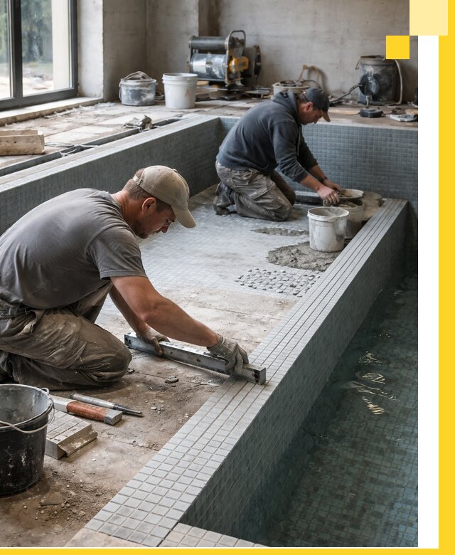 Строительство бассейна в частном доме в Арсеньеве под ключ