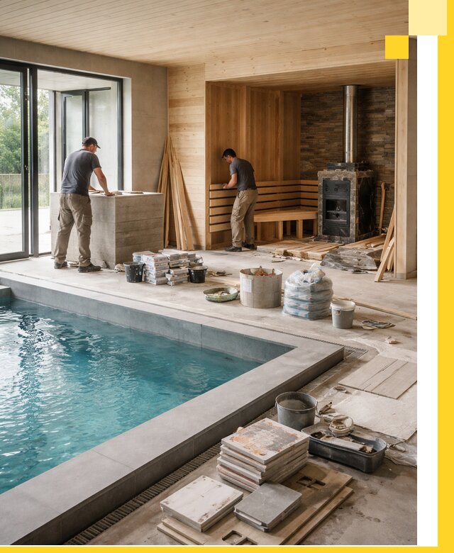 Проектирование и строительство бань с бассейном в Арсеньеве