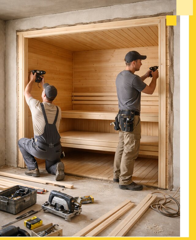 Монтаж саун под ключ в Арсеньеве — проектирование и установка