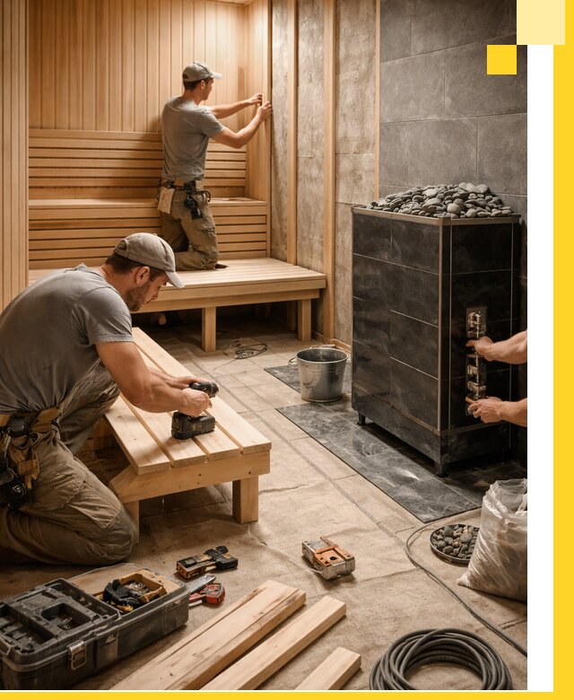 Дизайн и строительство интерьерных саун под ключ в Арсеньеве