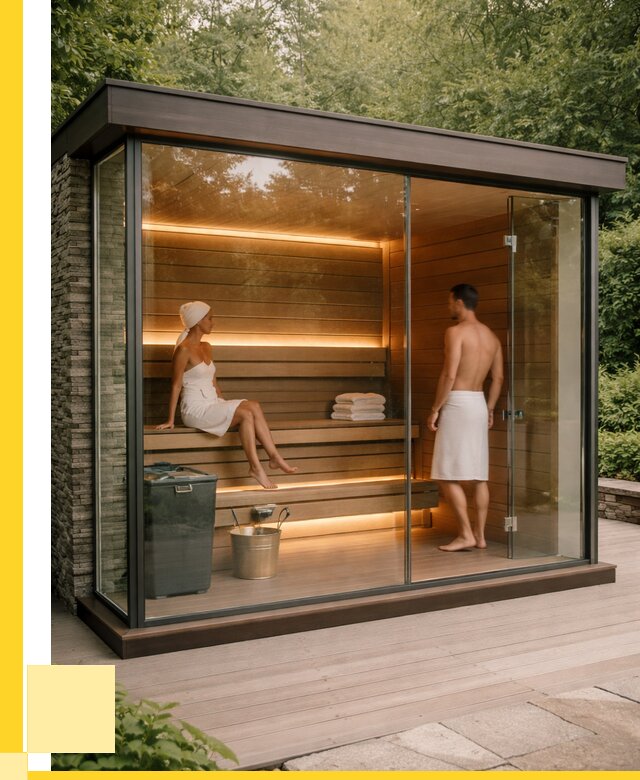 Сауна стеклянная и двери для сауны в Арсеньеве от 257000 р. | ЭриданРсн