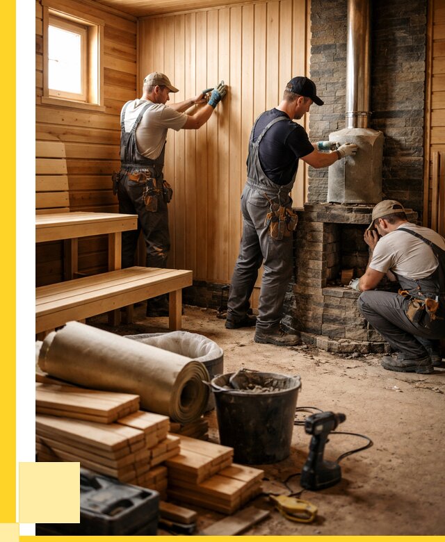 Ремонт бань под ключ в Арсеньеве от 46260 р. | ЭриданРсн