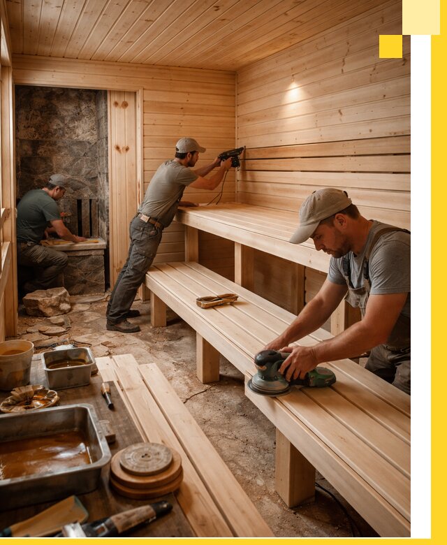 Профессиональная отделка бань в Арсеньеве под ключ, с гарантией