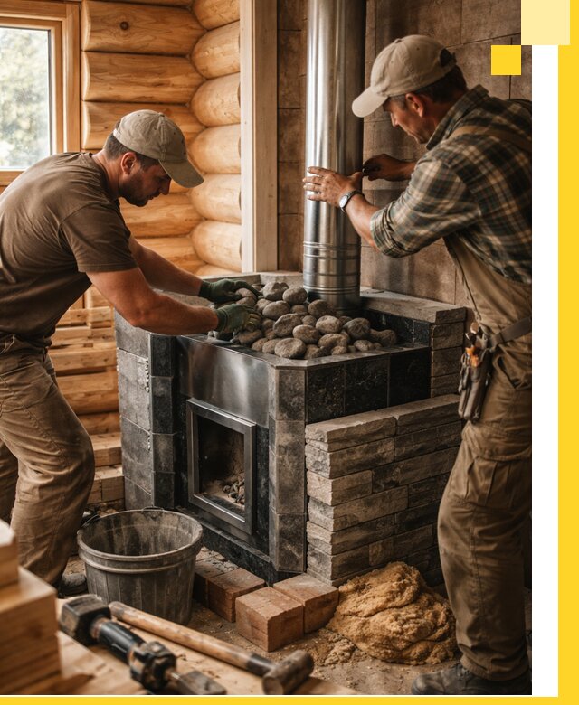 Строительство и отделка русских бань под ключ в Арсеньеве