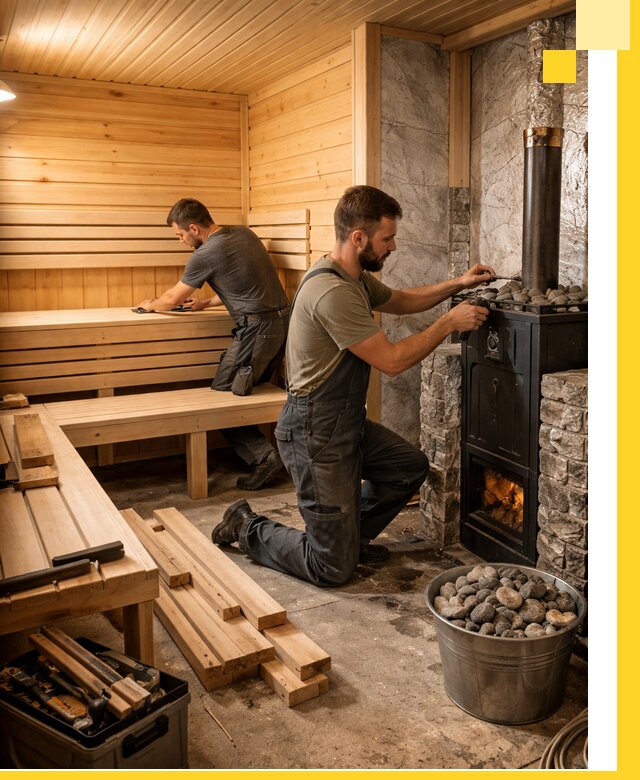 Дизайн и строительство интерьеров бань под ключ в Арсеньеве