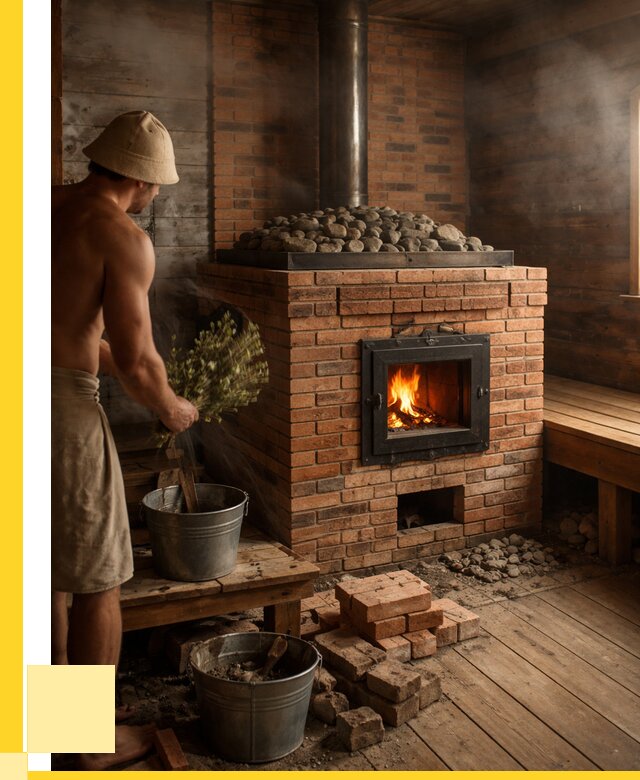 Кирпичные банные печи в Арсеньеве от 92520 р. | ЭриданРсн