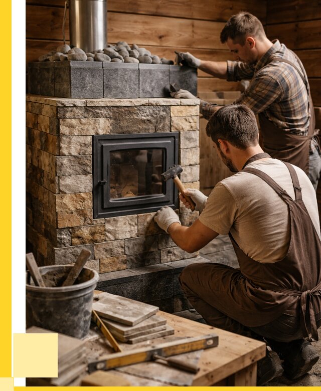 Облицовка банной печи в Арсеньеве от 15420 р. | ЭриданРсн