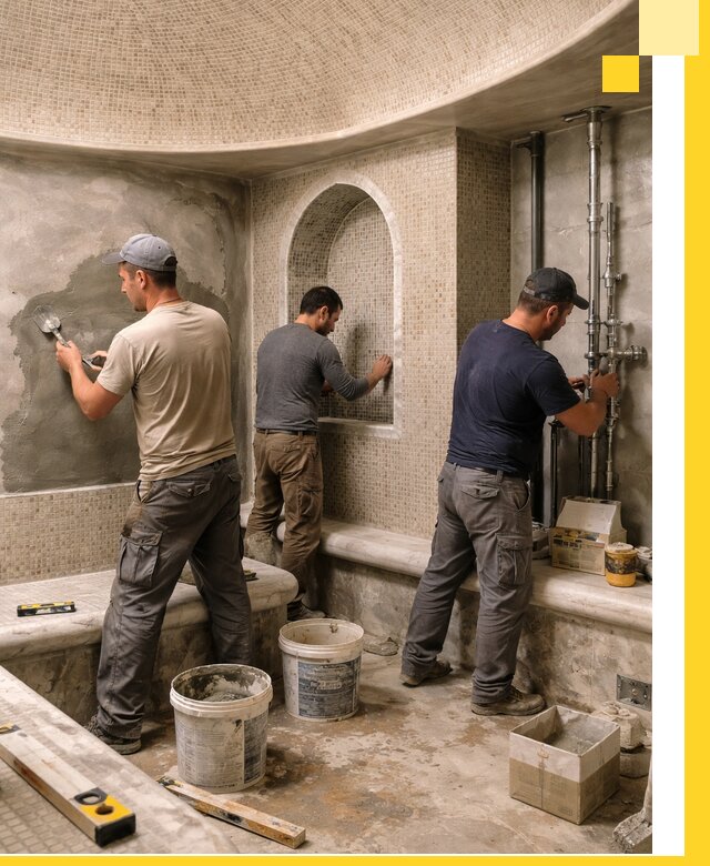 Профессиональный монтаж хамамов под ключ в Арсеньеве с гарантией