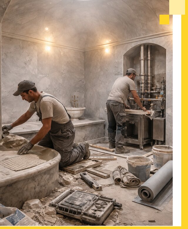 Строительство турецких бань хаммам под ключ в Арсеньеве