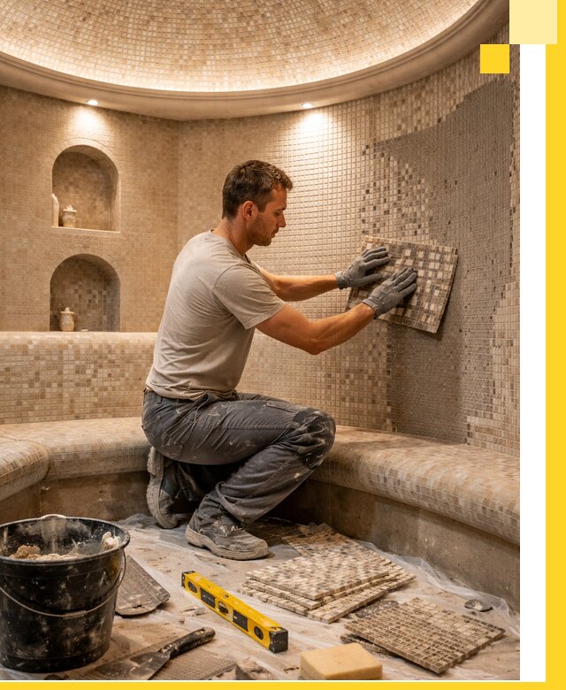 Устройство и монтаж домашнего хамама под ключ в Арсеньеве