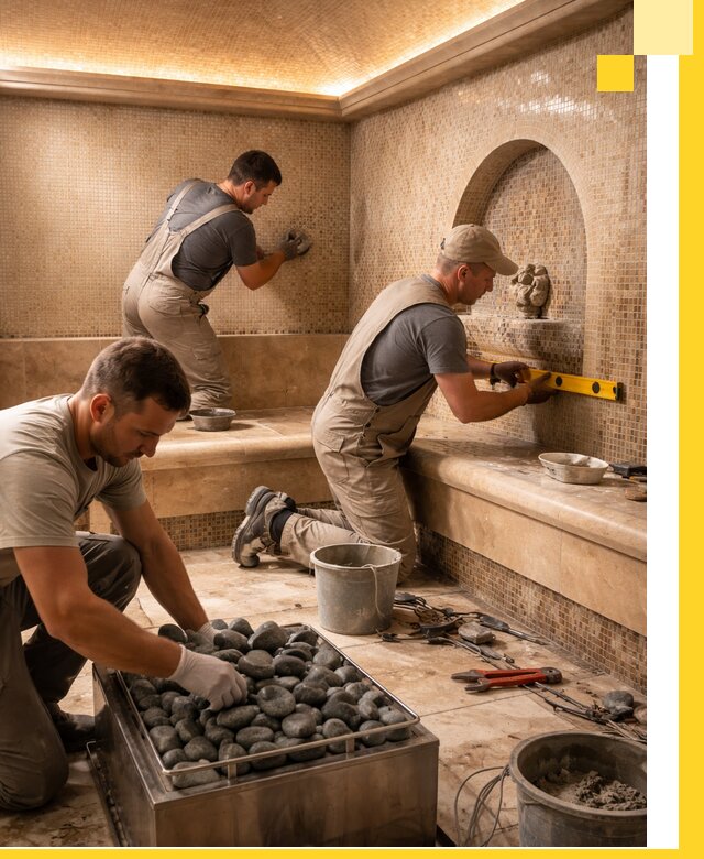 Проектирование и строительство хамама и сауны в Арсеньеве