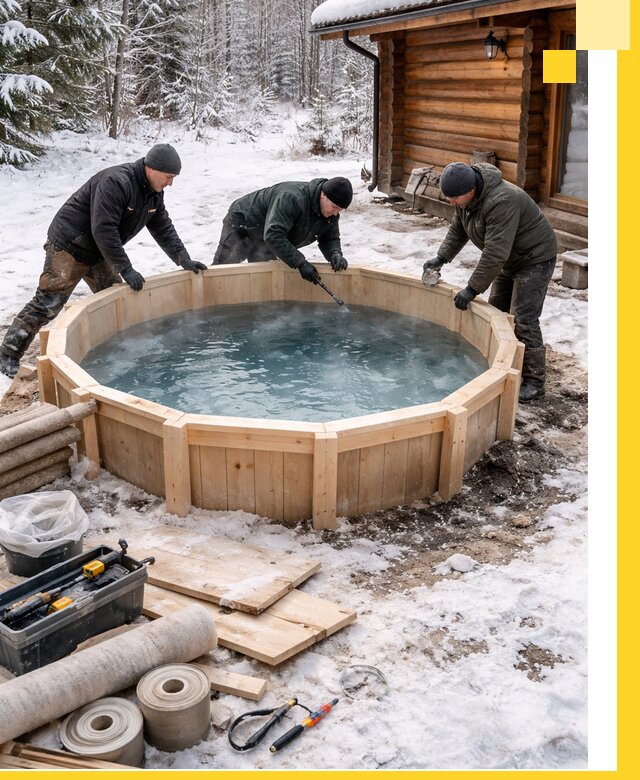 Изготовление и установка ледяных купелей под ключ в Арсеньеве